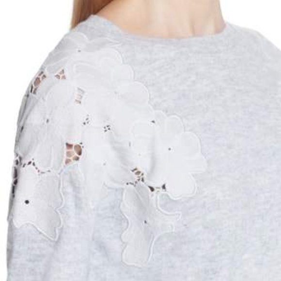 Ted Baker Yizelda Lace Shoulder Sweater Size 4 - Picture 2 of 8